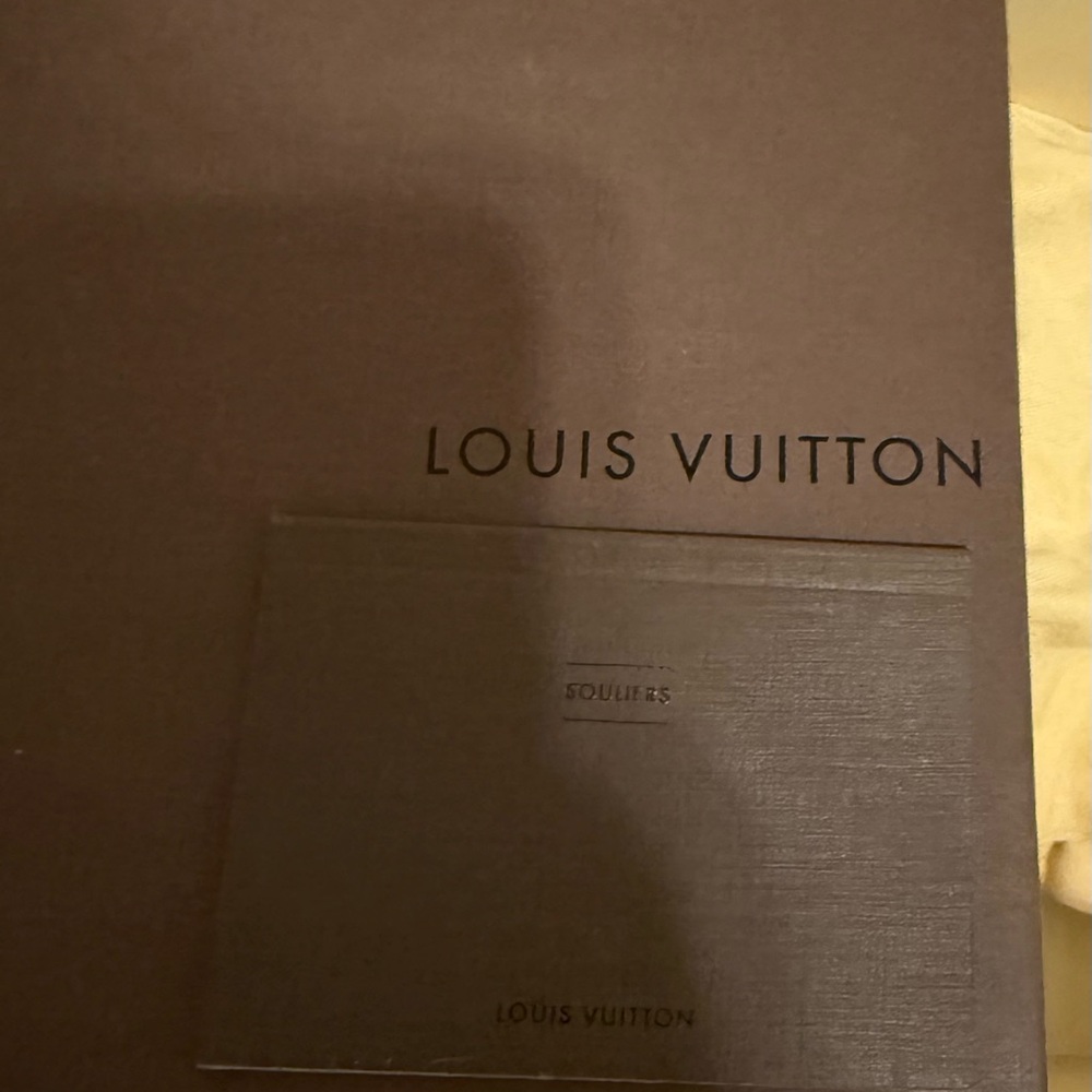 Louis Vuitton Black Leather Loafers with LV Logo - Picture 8 of 8